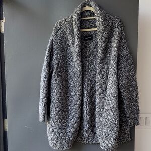Zadig & Voltaire Black and White Knit oversized cozy Cardigan M